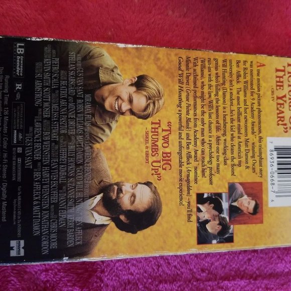 Good Will Hunting VHS - Picture 2 of 3